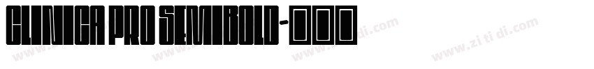 Clinica Pro SemiBold字体转换
